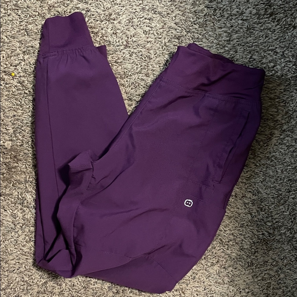 WonderWink Deep Purple Cargo Jogger Scrub Pants